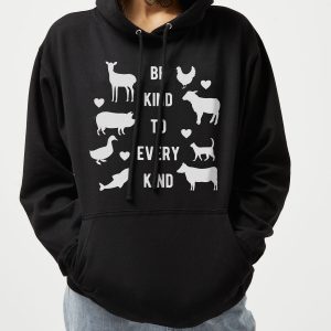 Be Kind To Every Kind Ethical Vegan Hoodie (Unisex)