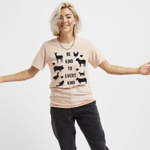 Be Kind To Every Kind Ethical Vegan T-Shirt (Unisex)