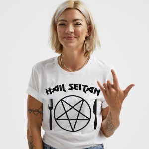 Hail Seitan Ethical Vegan T-Shirt (Unisex)