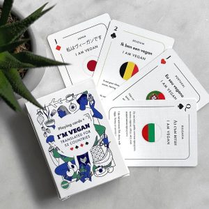 Vegan Travel Translation Playing Cards
